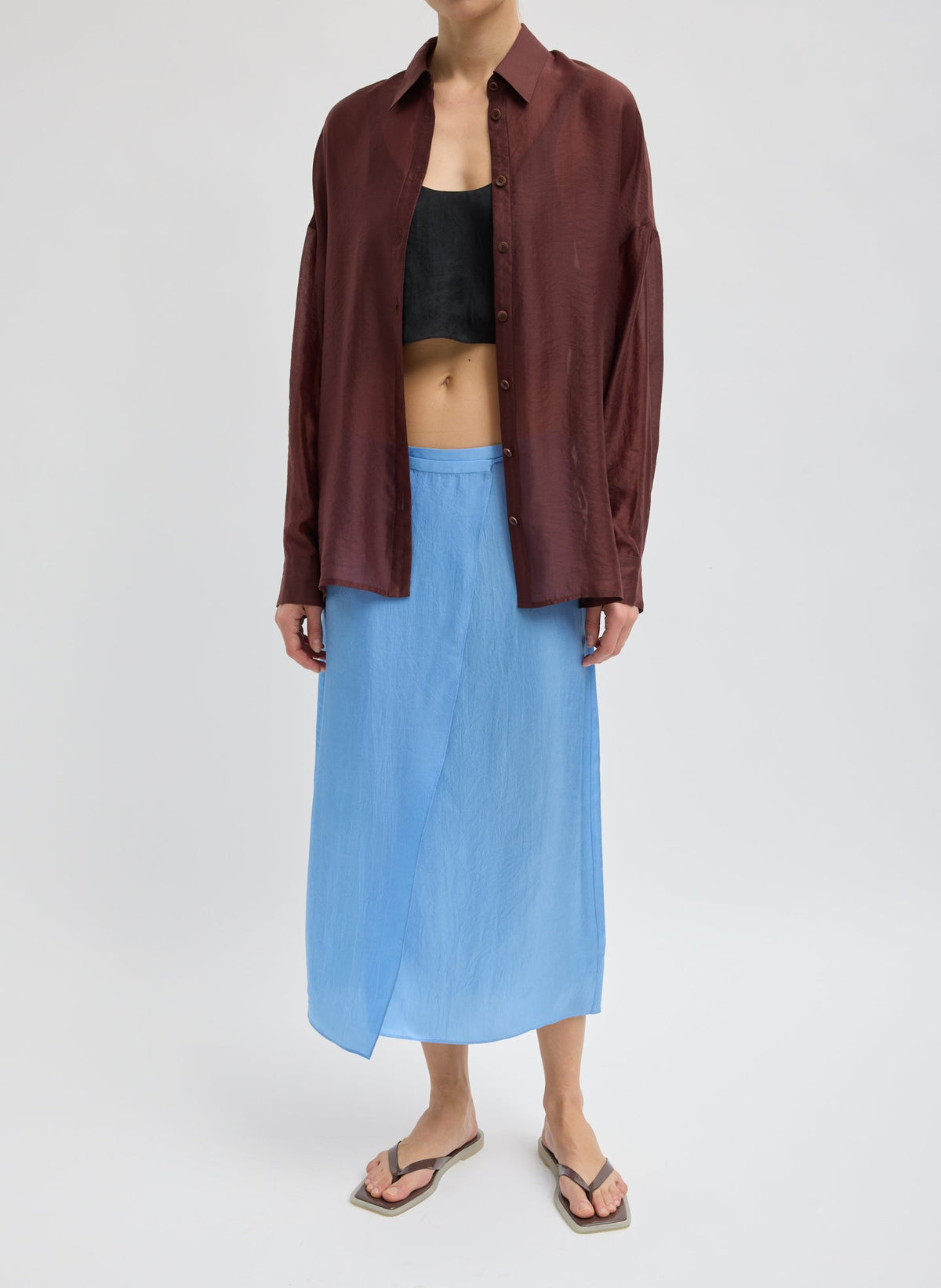 Summer Voile Oversized Shirt | Tibi Essential