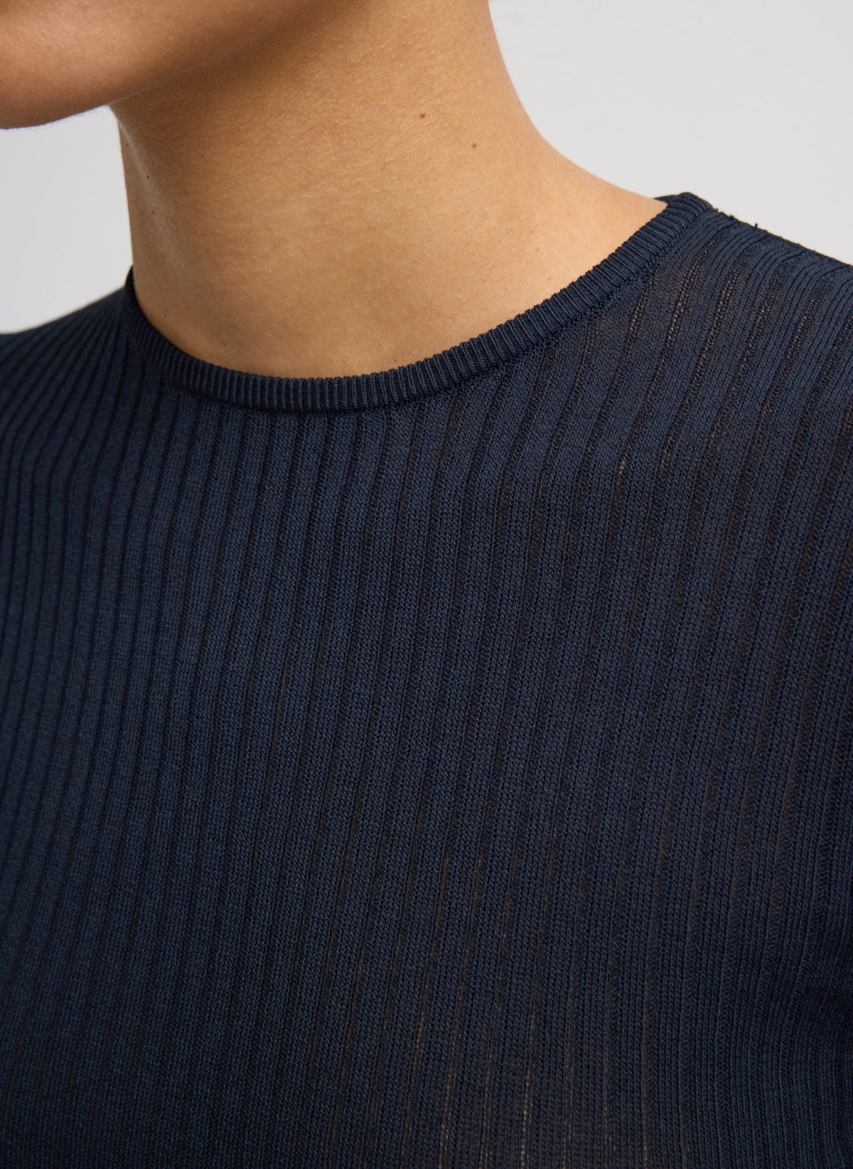 Ribbed Sweater Crewneck Pullover | Tibi Discount