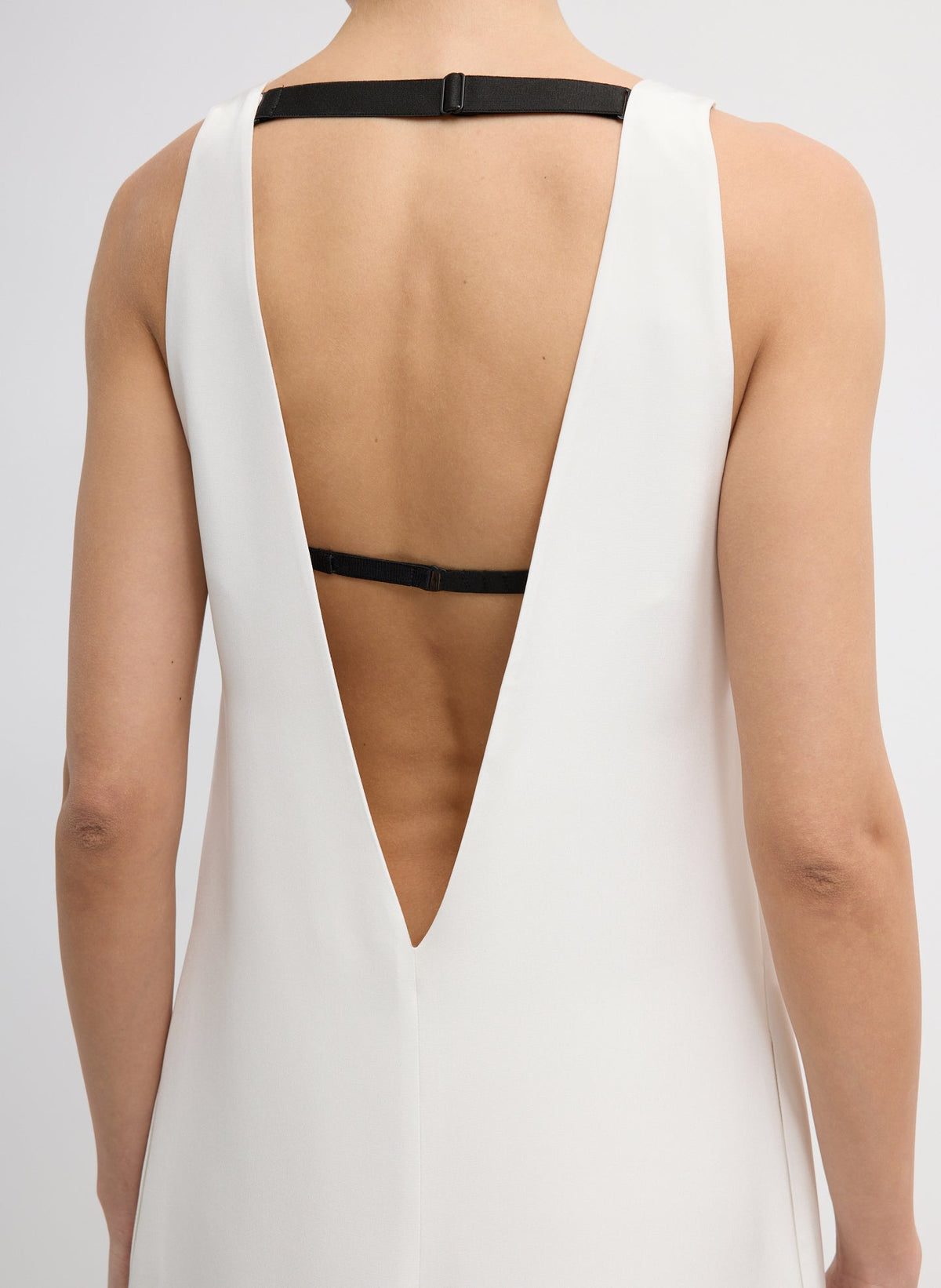4-Ply Silk V-Neck Dress With Bra | Tibi Quality