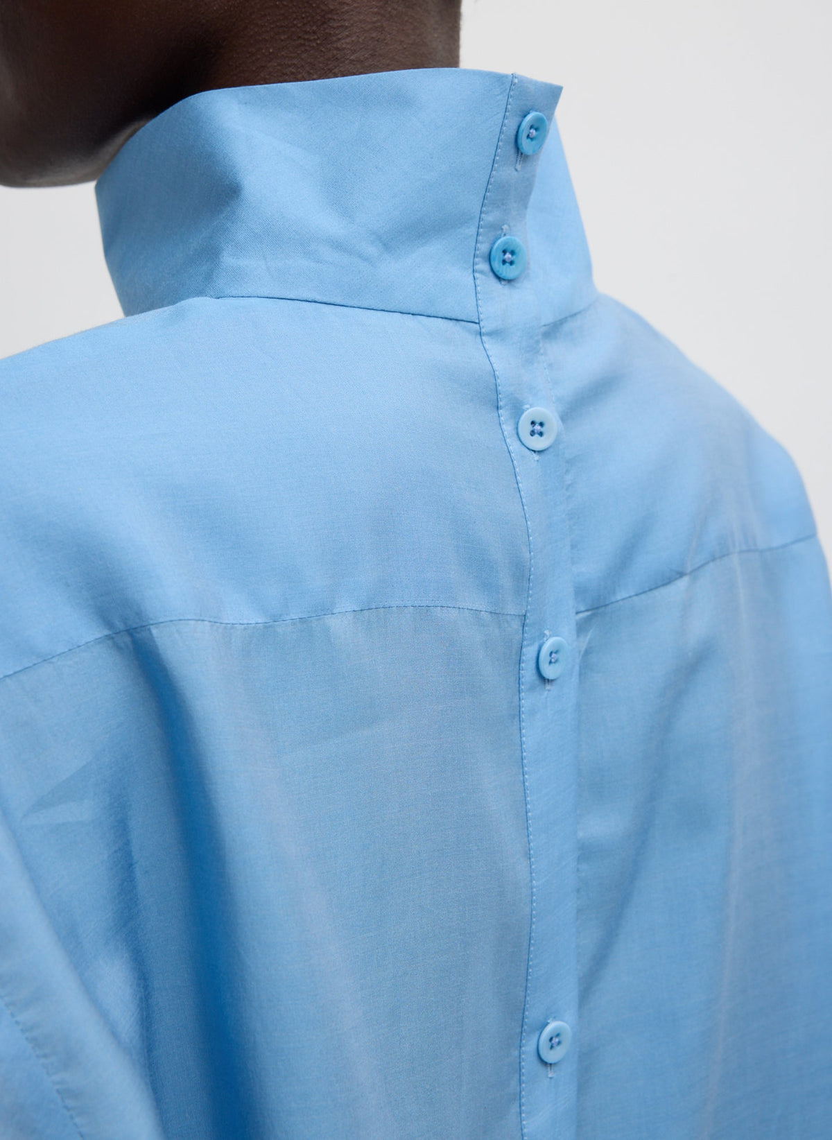 Ultra Light Silk Tencel Funnel Neck Shirt | Tibi Best Price