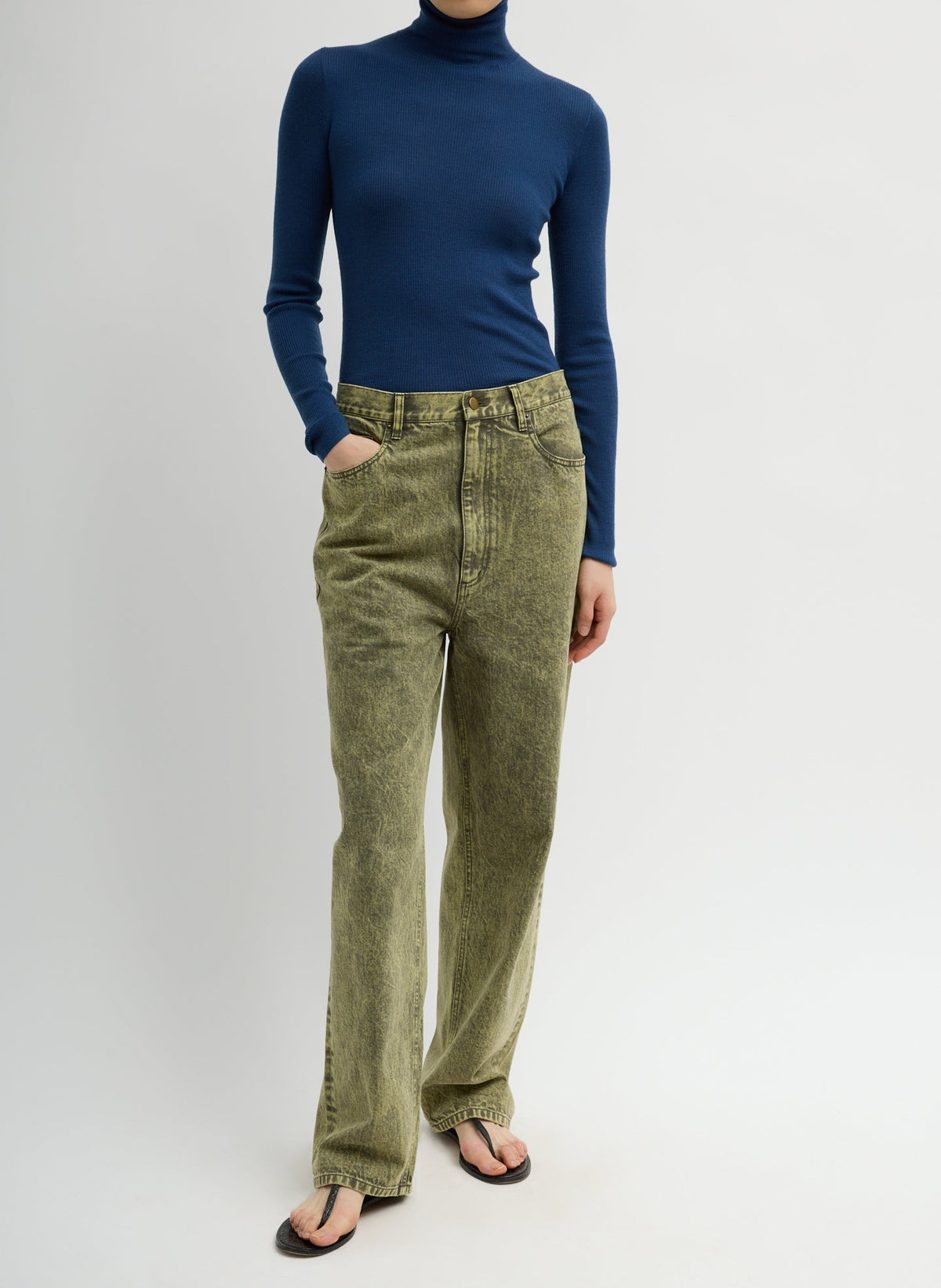 Featherweight Ribbed Sweater Turtleneck Pullover | Tibi Hot Sale