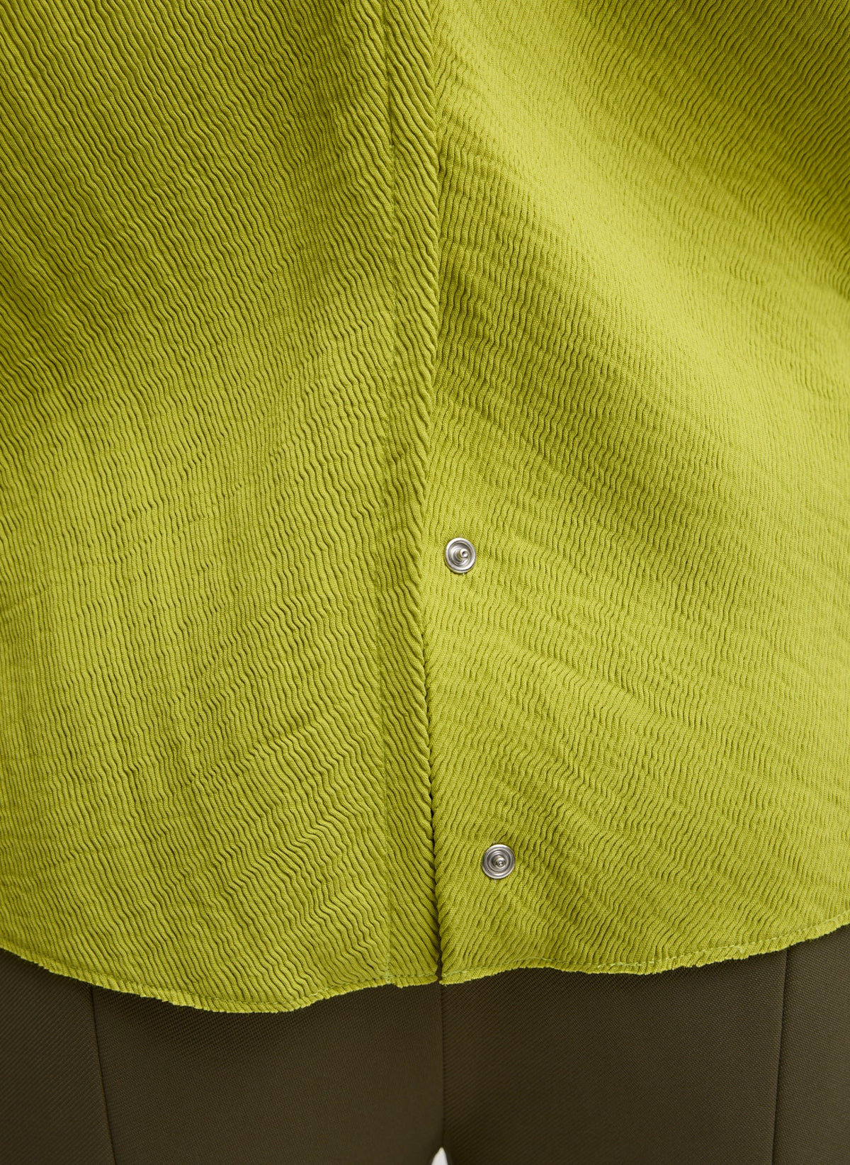 Viscose Plisse Hinged Long Sleeve Top | Tibi Essential
