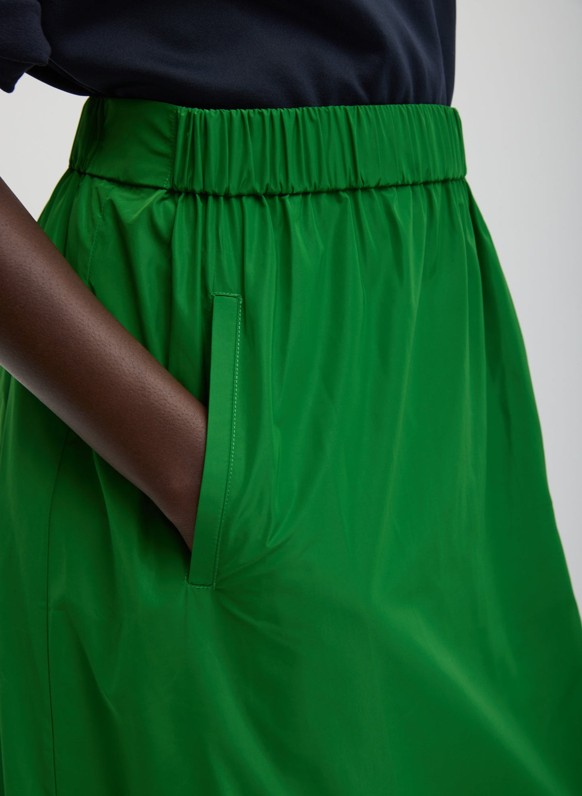 Italian Sporty Nylon Maxi Anorak Skirt | Tibi Best Seller