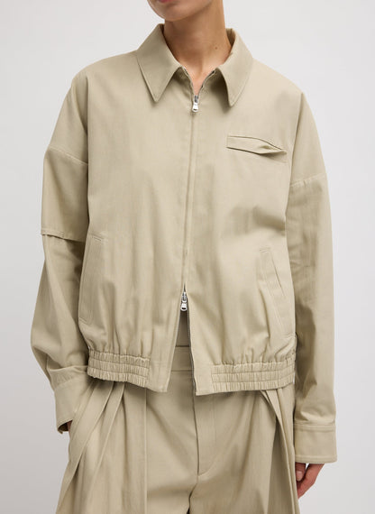 Luxe Spring Twill Bomber | Tibi Quality