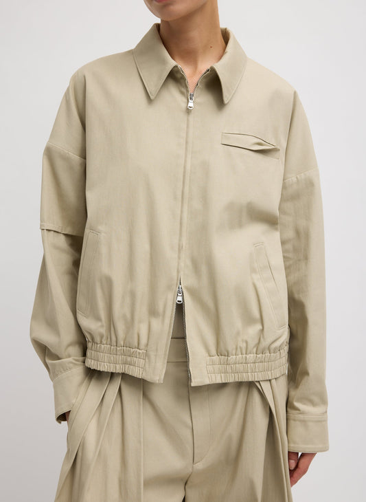 Luxe Spring Twill Bomber | Tibi Quality