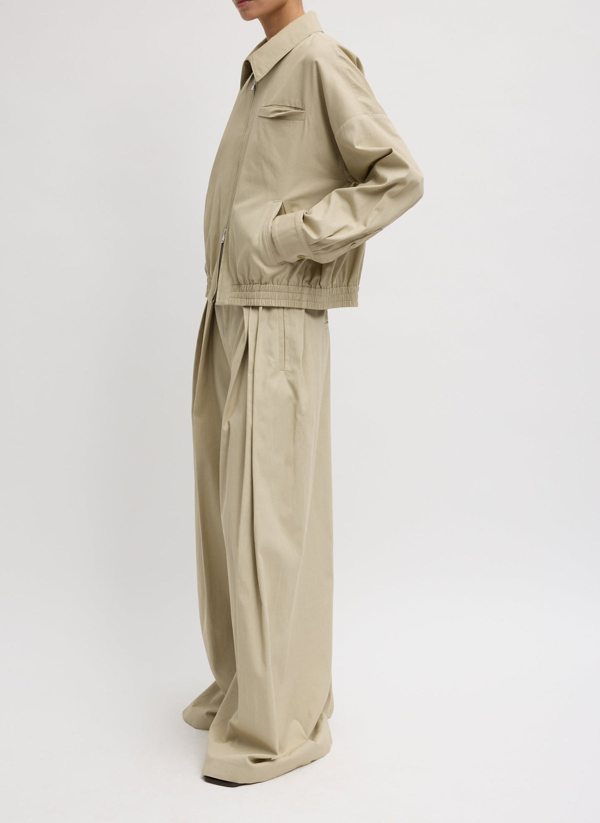 Luxe Spring Twill Bomber | Tibi Quality