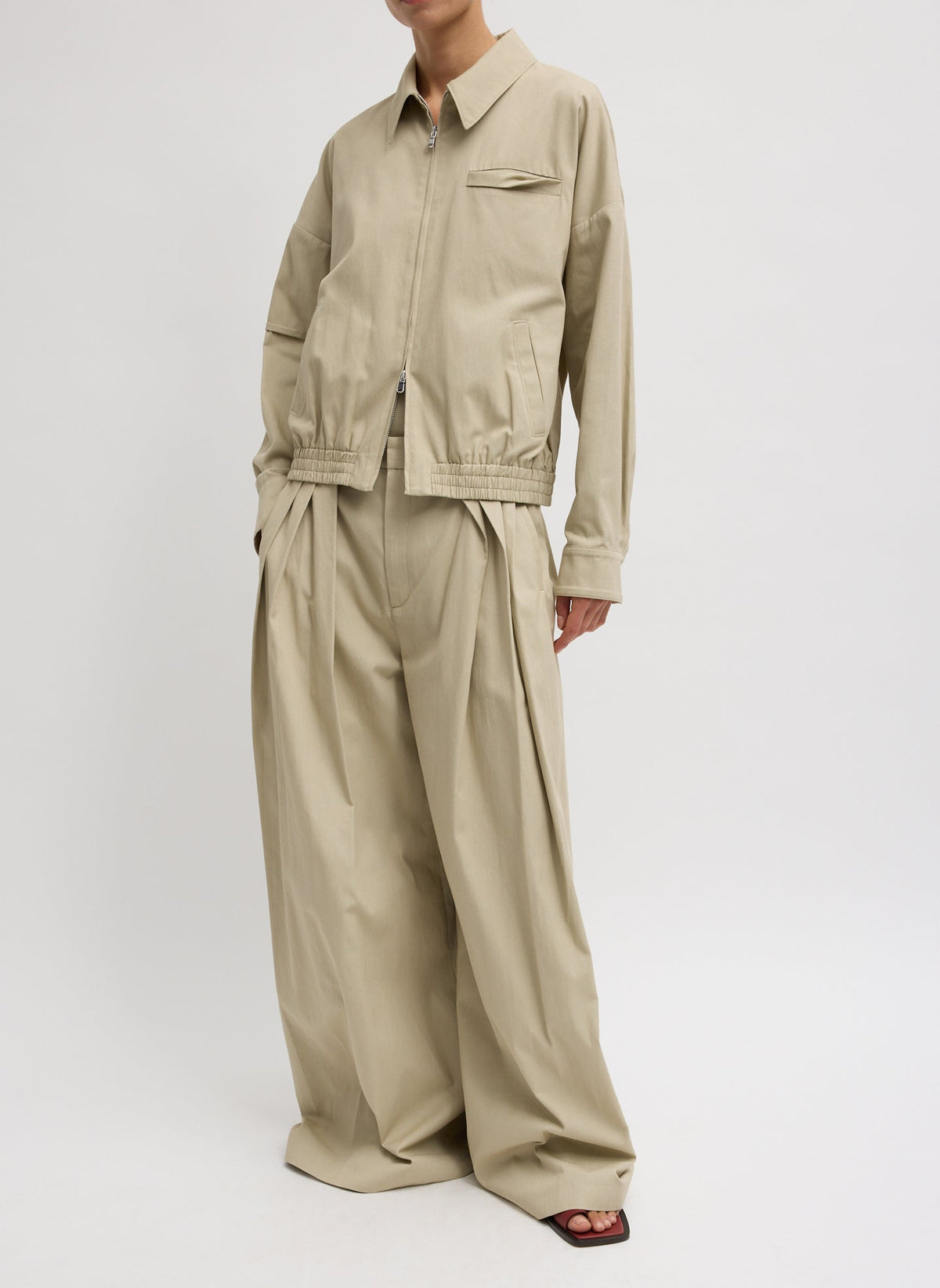 Luxe Spring Twill Bomber | Tibi Quality