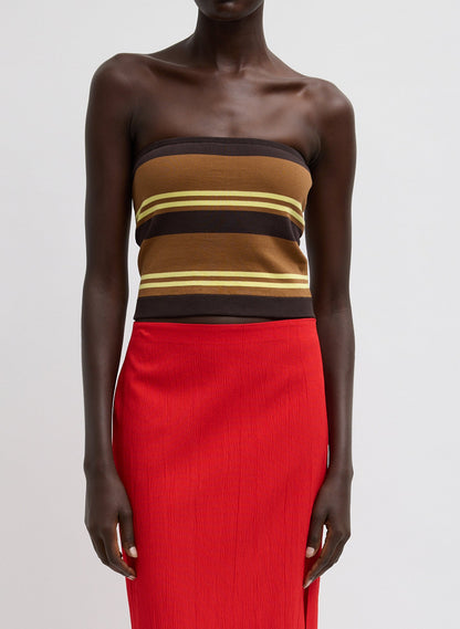 Super Fine Gauge Striped Tube Top | Tibi Great Value