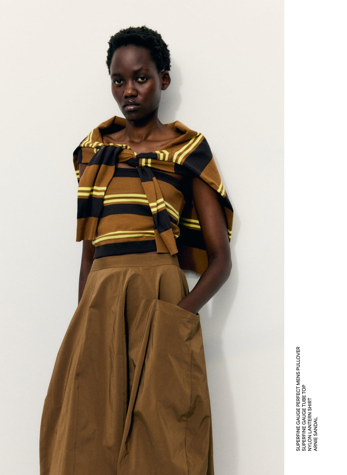 Super Fine Gauge Striped Tube Top | Tibi Great Value