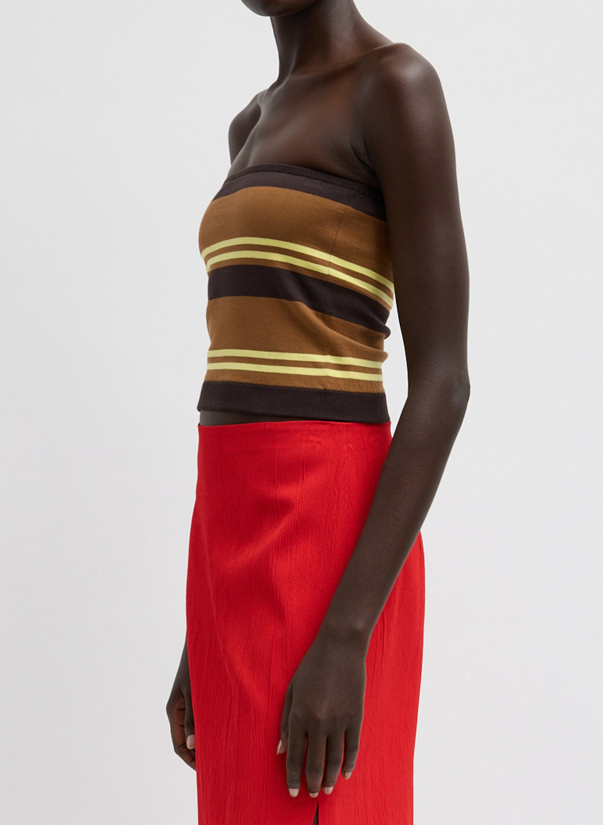 Super Fine Gauge Striped Tube Top | Tibi Great Value