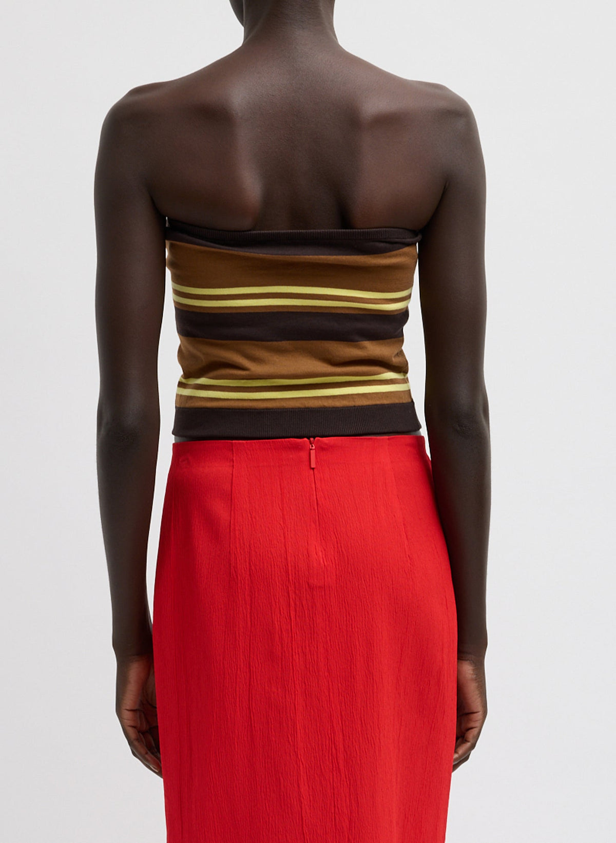 Super Fine Gauge Striped Tube Top | Tibi Great Value