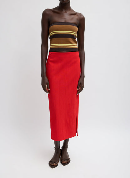 Super Fine Gauge Striped Tube Top | Tibi Great Value