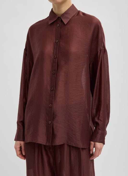 Summer Voile Oversized Shirt | Tibi Essential
