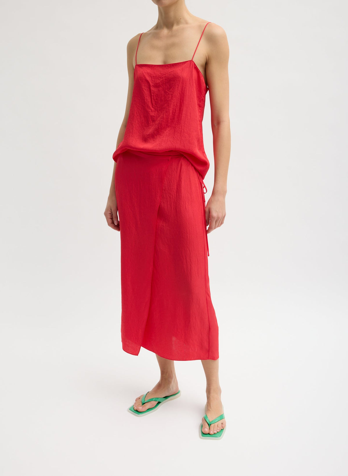 Summer Slip Wrap Skirt | Tibi Signature