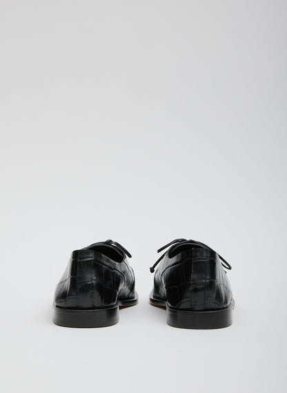 Brody Square Toe Loafer Crocodile Embossed | Tibi Top Pick
