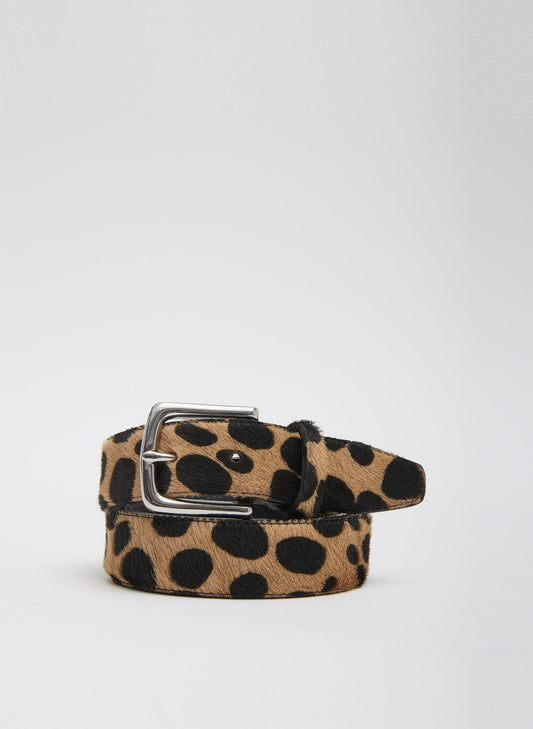 Classic Pony Hair Leather Belt | Tibi Classic