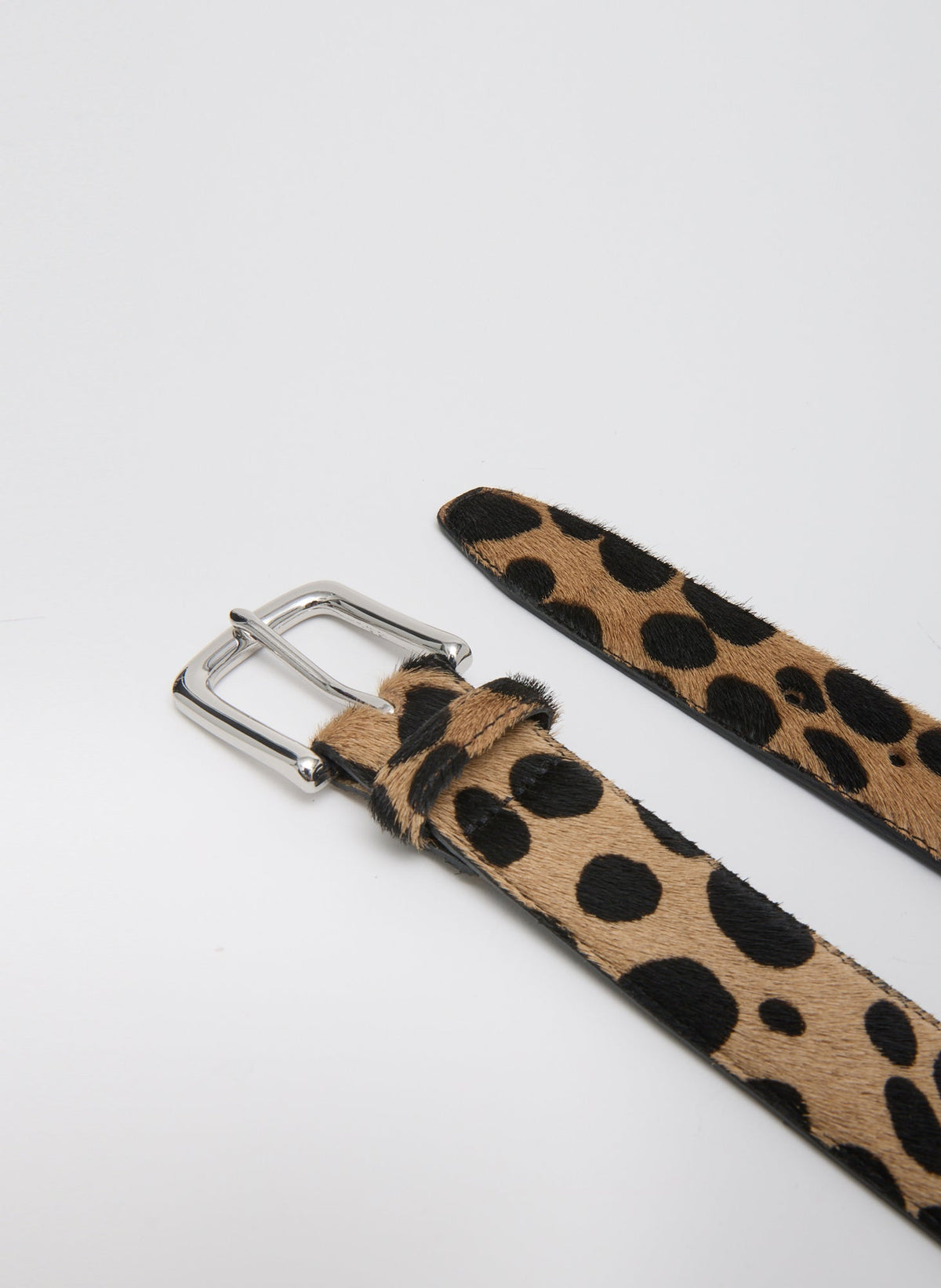 Classic Pony Hair Leather Belt | Tibi Classic