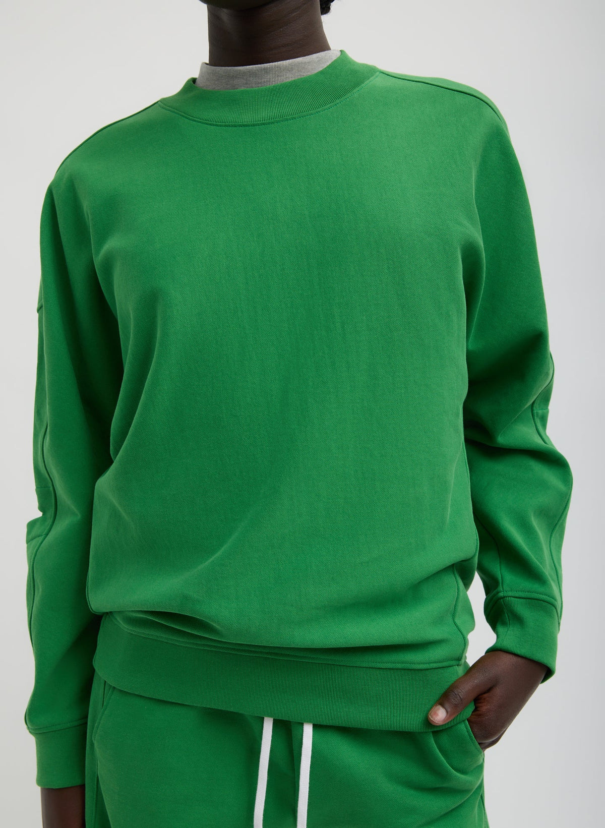 Cocoon Crewneck Sweatshirt | Tibi Essential