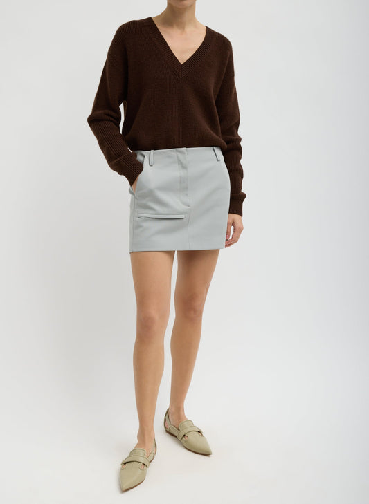 Compact Tech Knit Mini Skirt | Tibi Value