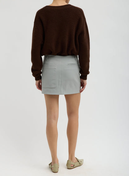 Compact Tech Knit Mini Skirt | Tibi Value