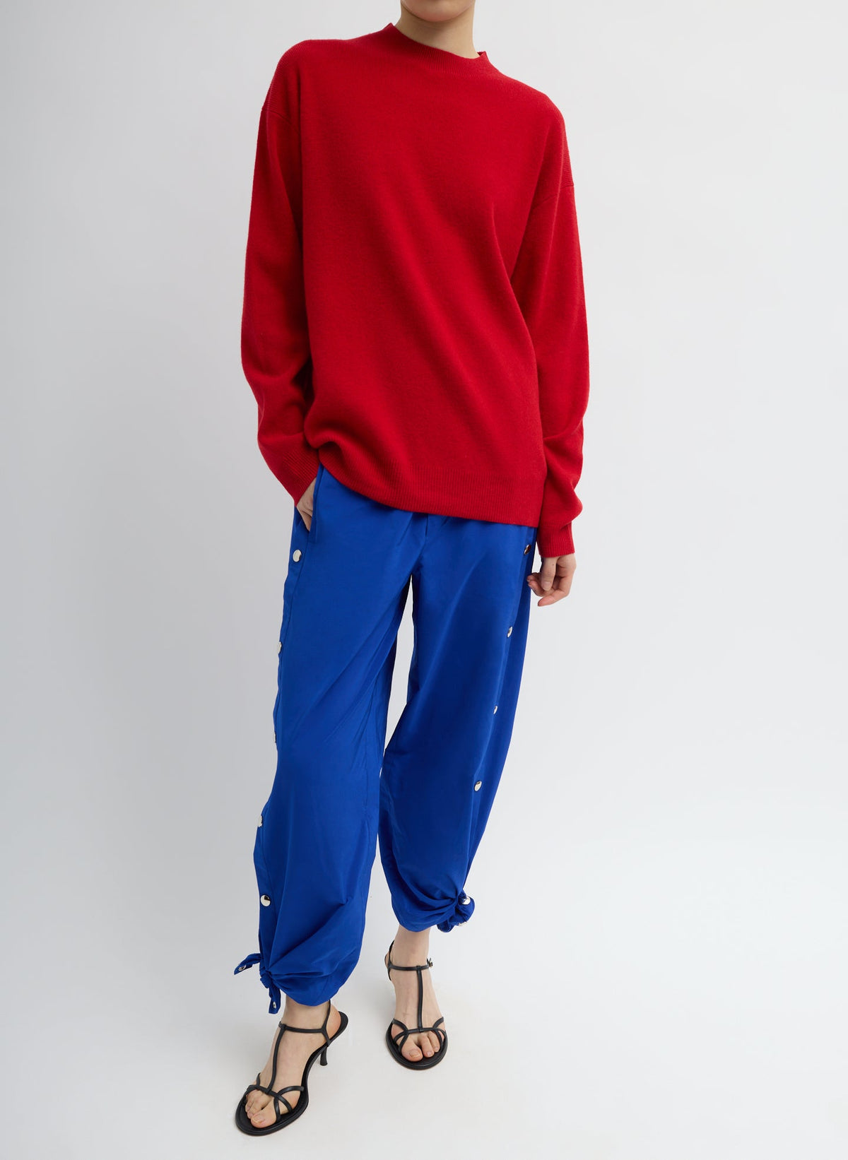 Nylon Snap Pull On Jogger | Tibi New