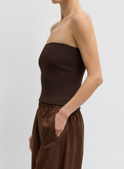 Ribbed Sweater Tube Top | Tibi New