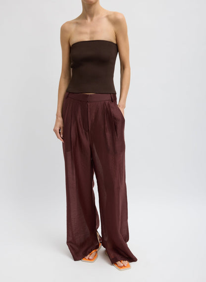 Ribbed Sweater Tube Top | Tibi New