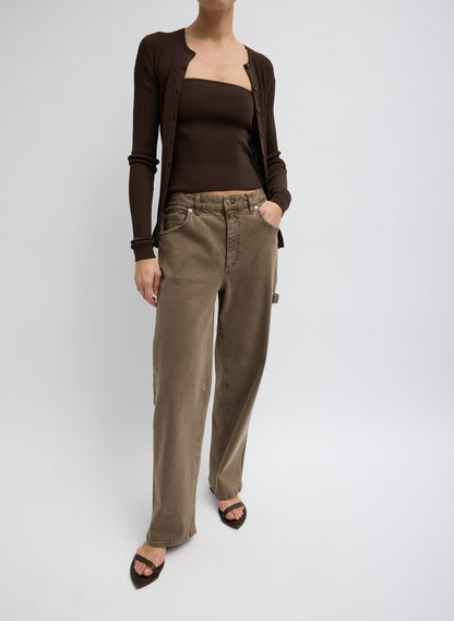 Ribbed Sweater Tube Top | Tibi New