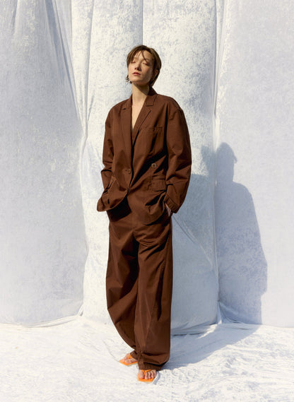 Garment Dyed Silky Cotton Winslow Pull On Pant | Tibi Latest