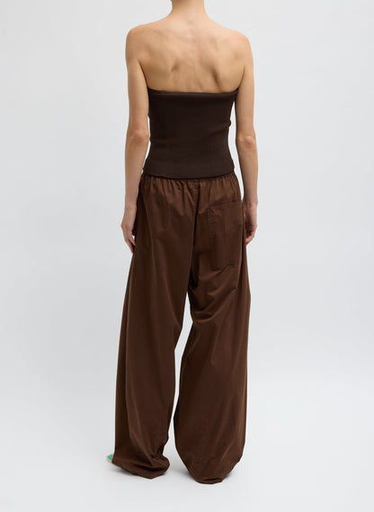 Garment Dyed Silky Cotton Winslow Pull On Pant | Tibi Latest