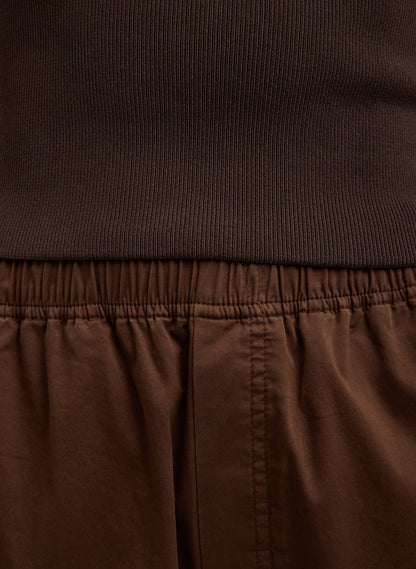 Garment Dyed Silky Cotton Winslow Pull On Pant | Tibi Latest