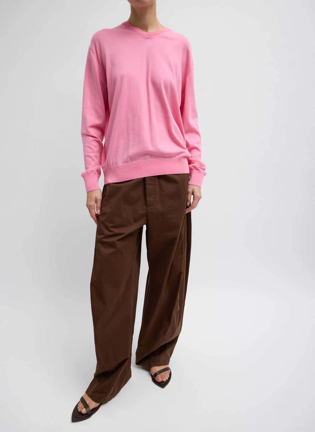 Garment Dyed Silky Cotton Winslow Pull On Pant | Tibi Latest