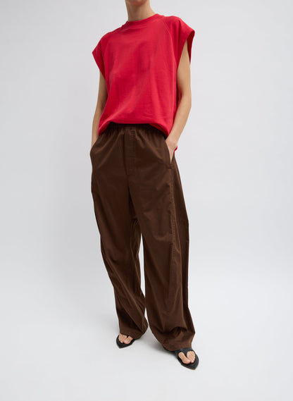 Garment Dyed Silky Cotton Winslow Pull On Pant | Tibi Latest