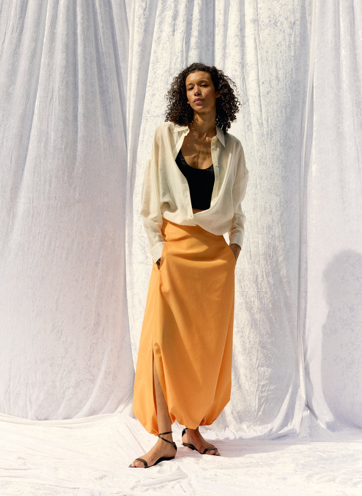 Summer Voile Oversized Shirt | Tibi Quality