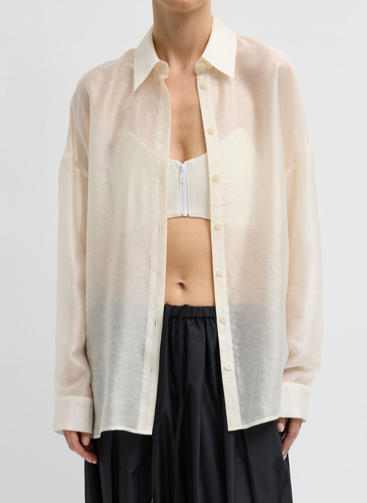Summer Voile Oversized Shirt | Tibi Quality