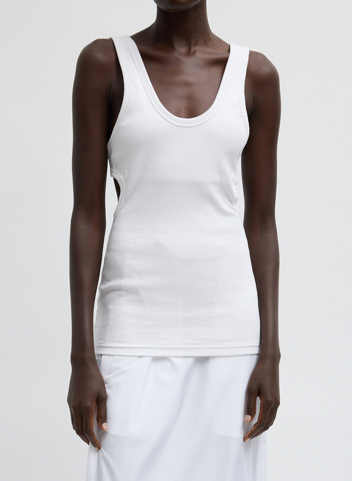 Ribbed Racerback Tank | Tibi Great Value