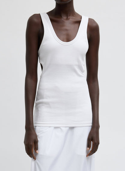 Ribbed Racerback Tank | Tibi Great Value