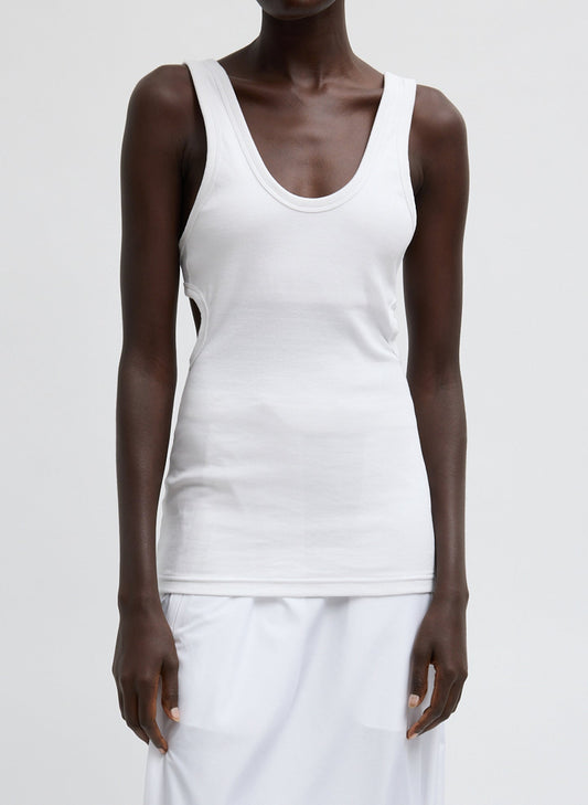 Ribbed Racerback Tank | Tibi Great Value