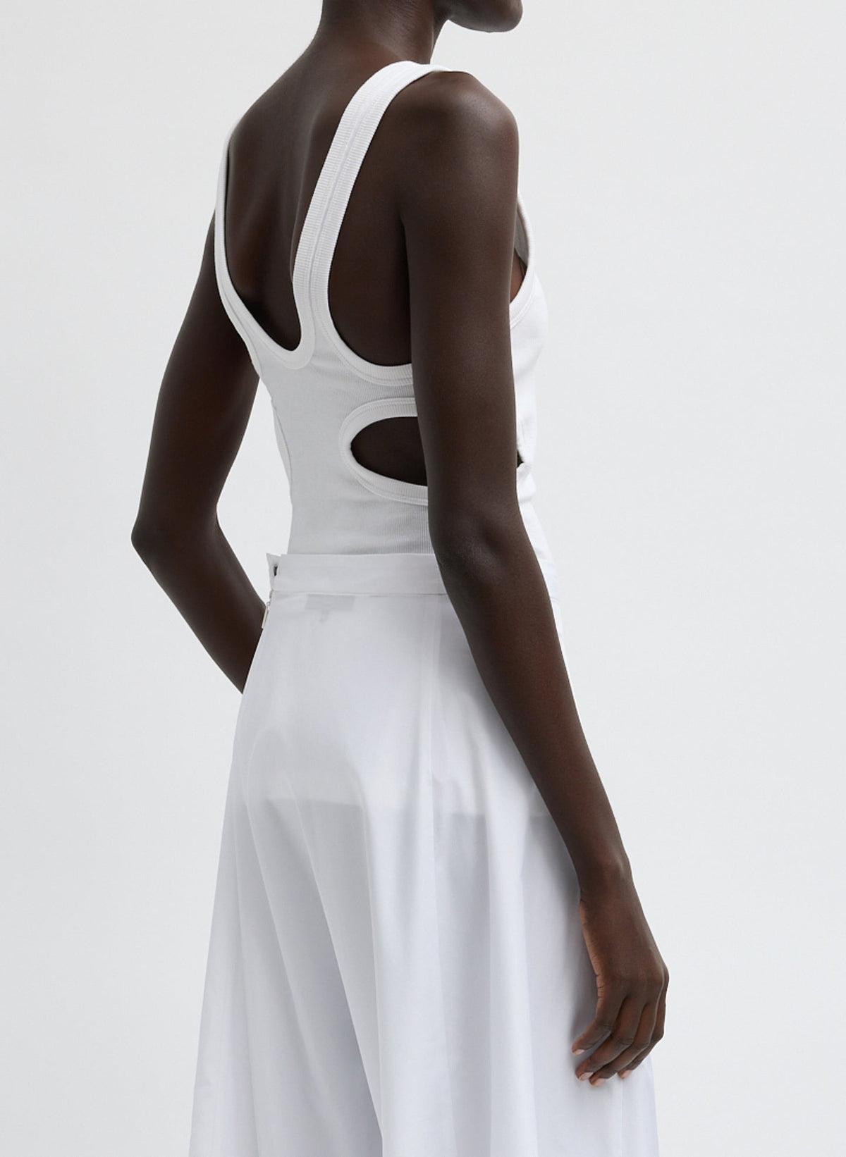 Ribbed Racerback Tank | Tibi Great Value