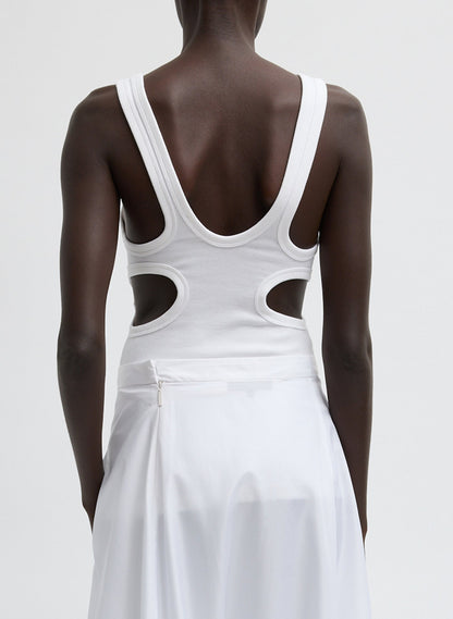 Ribbed Racerback Tank | Tibi Great Value