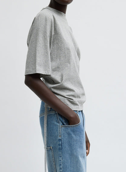 Short Sleeve T-Shirt With Shirred Back | Tibi New