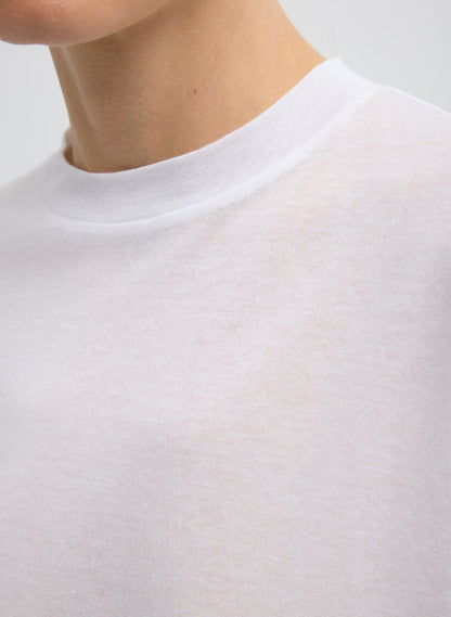 Sheer Crepe Knit Mock Unisex T-Shirt | Tibi Trending