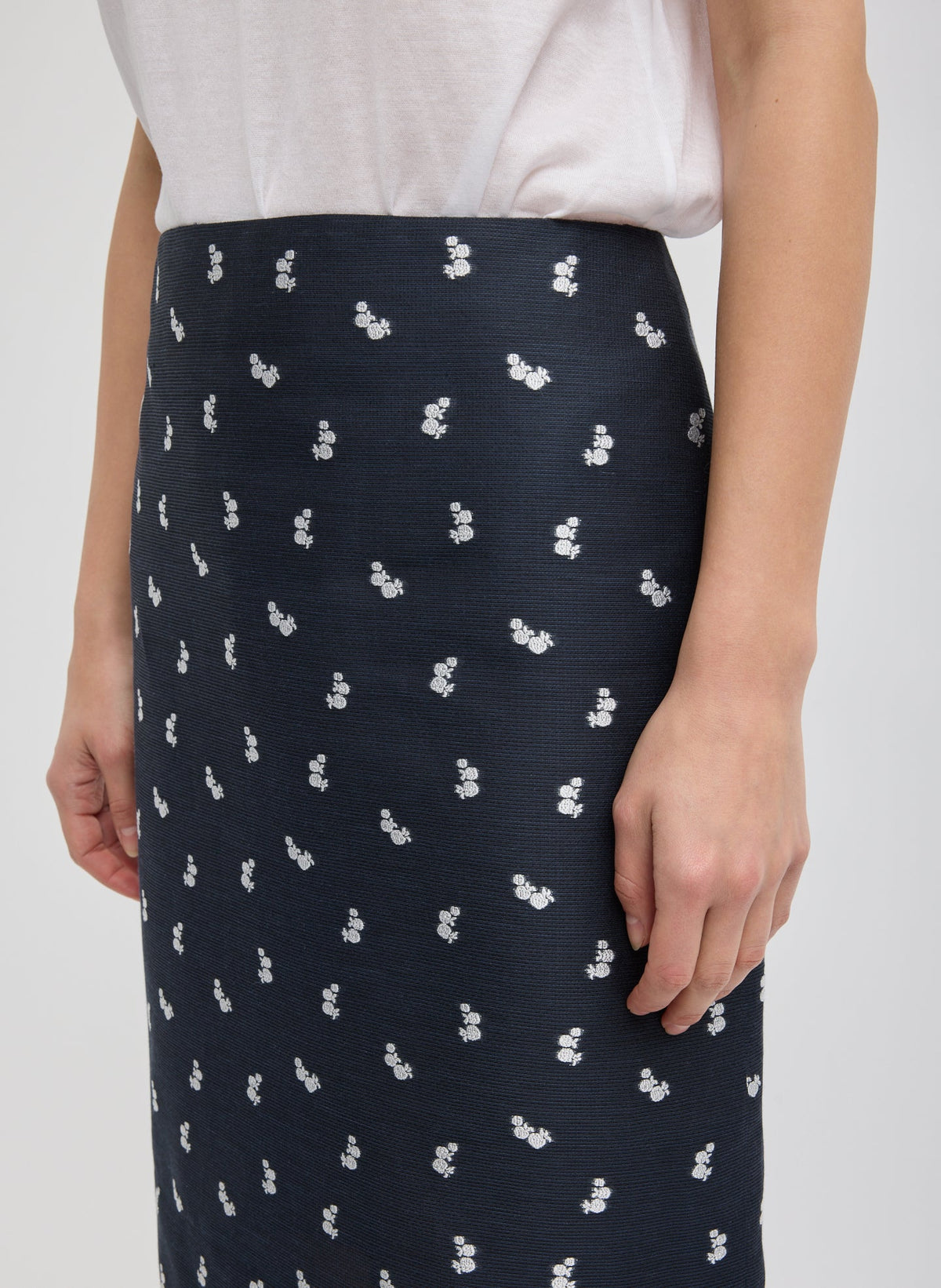 Silk Gazar Jacquard Pencil Skirt | Tibi Best Price
