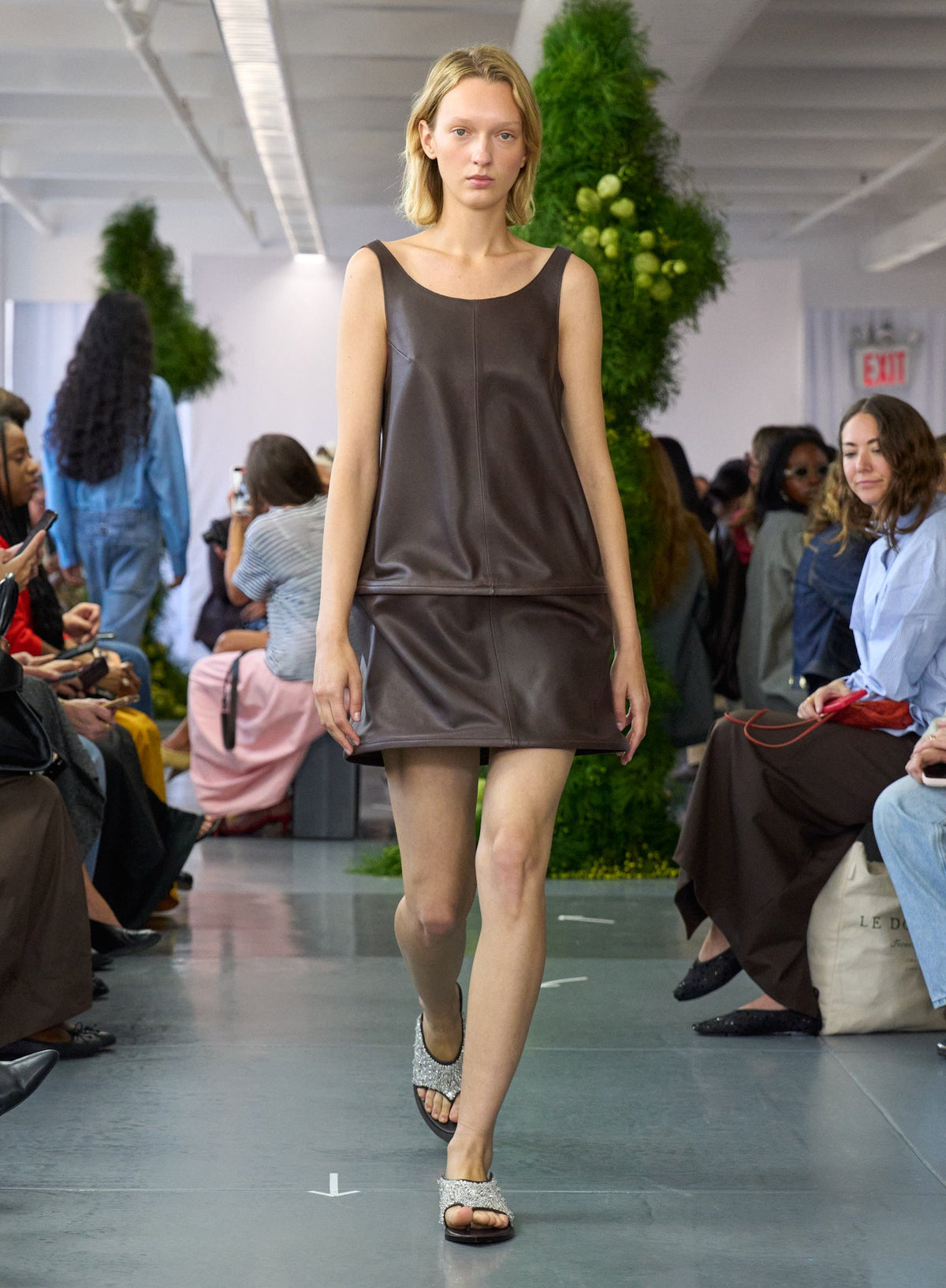 Leather Sleeveless Hoop Dress | Tibi Customer Favorite