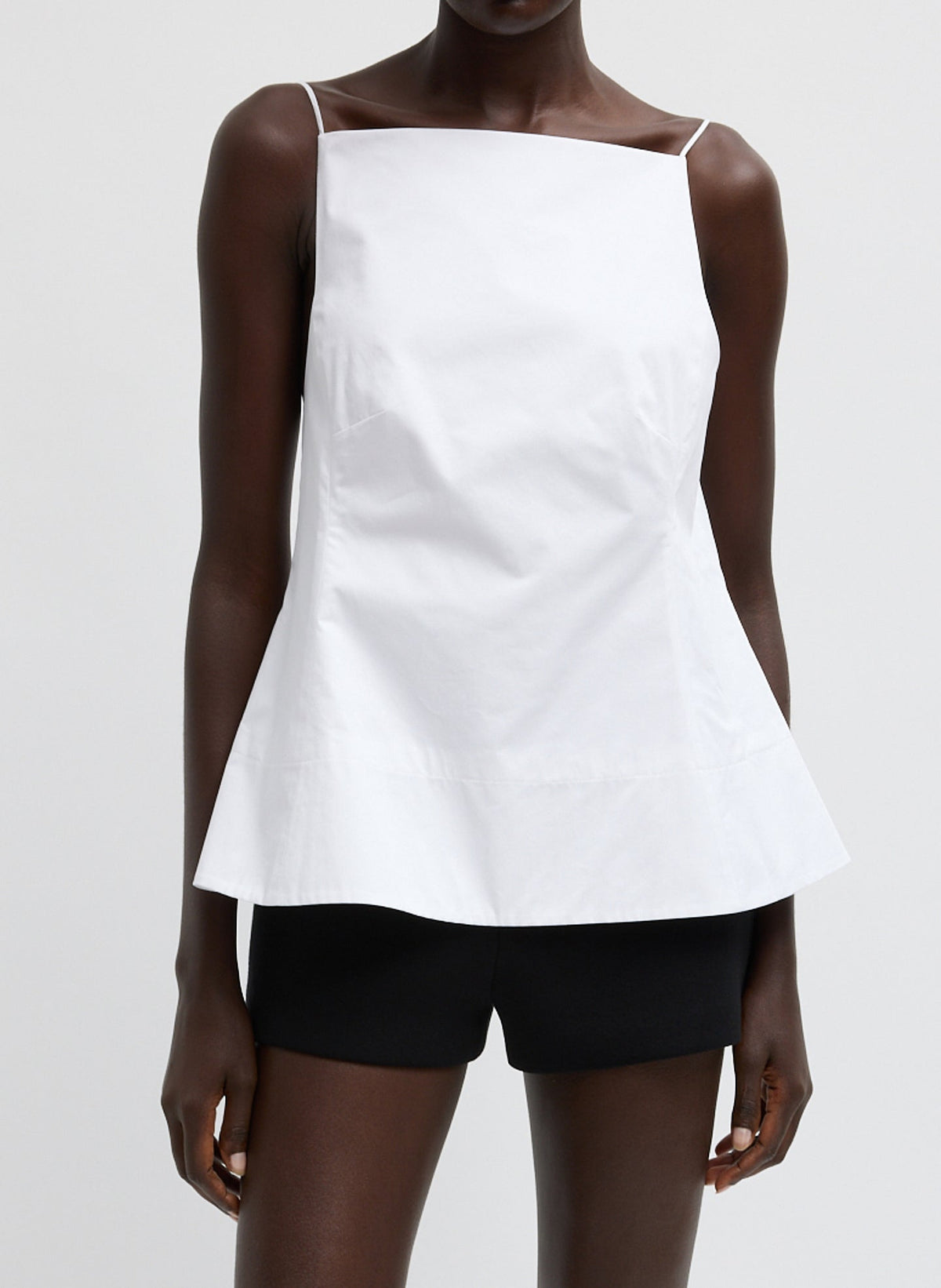 Eco Poplin Strappy Open Back Top | Tibi Recommended