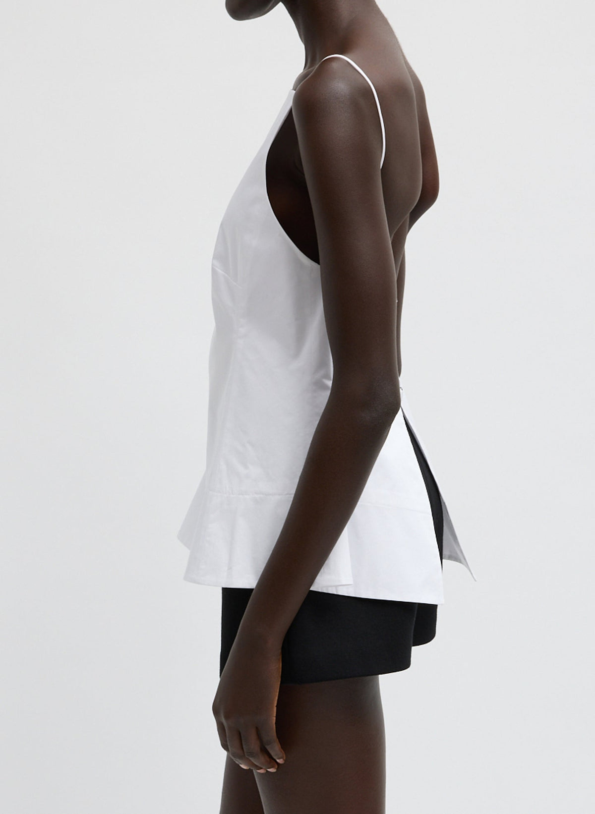 Eco Poplin Strappy Open Back Top | Tibi Recommended