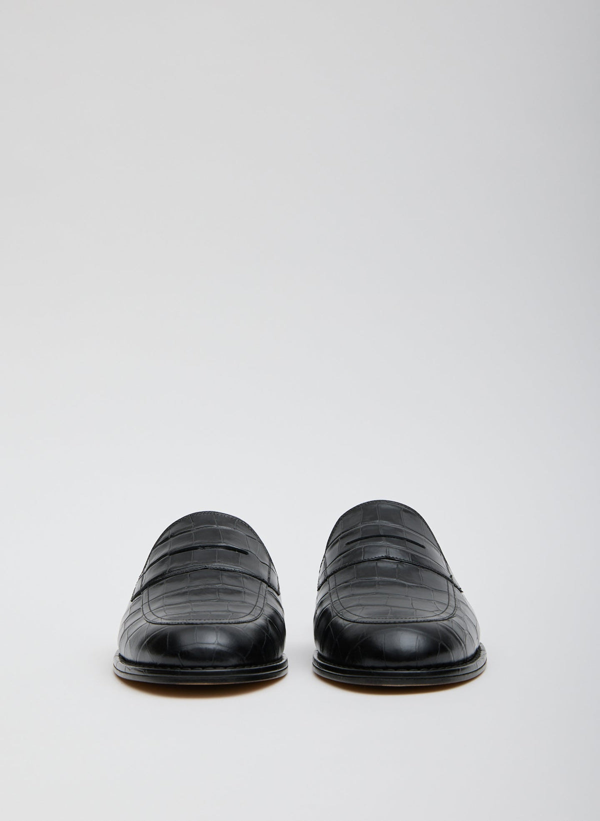 Herbert Slide Crocodile Embossed | Tibi Latest
