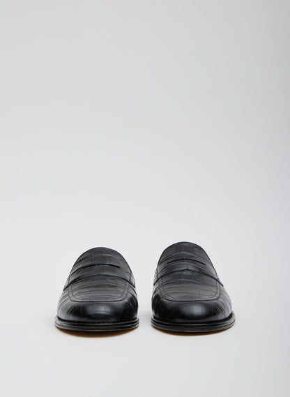 Herbert Slide Crocodile Embossed | Tibi Latest
