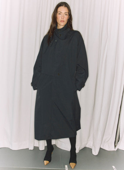 Double Collar Frank Trench | Tibi Signature