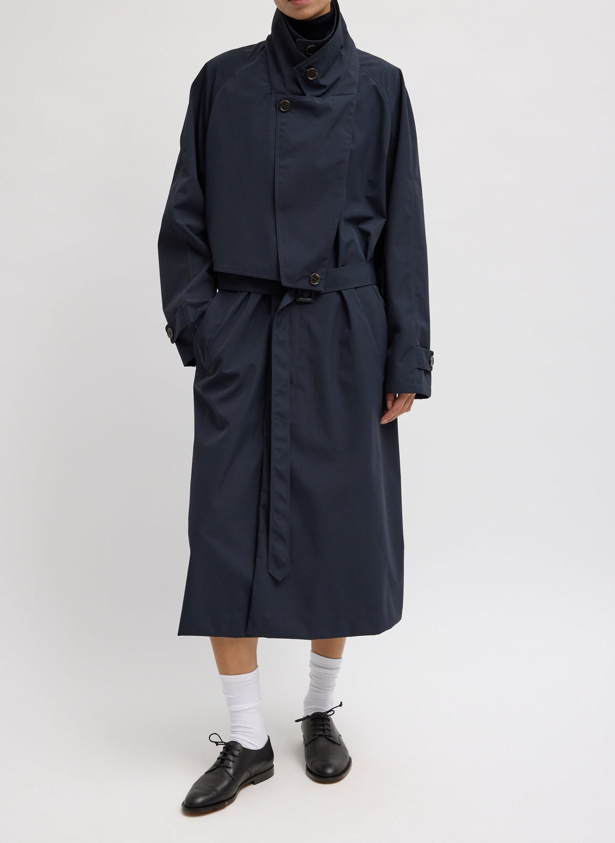 Double Collar Frank Trench | Tibi Signature